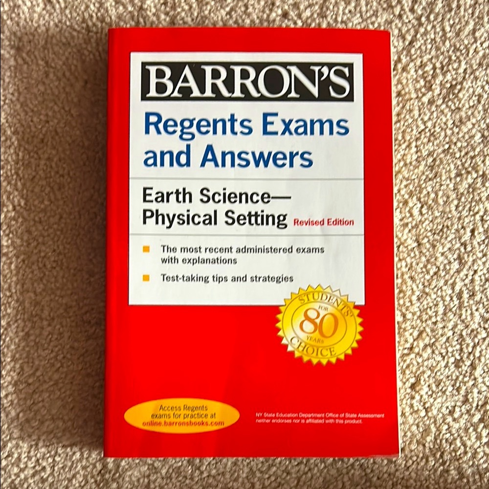 Barron's Regents Exams and Answers Earth Science Book